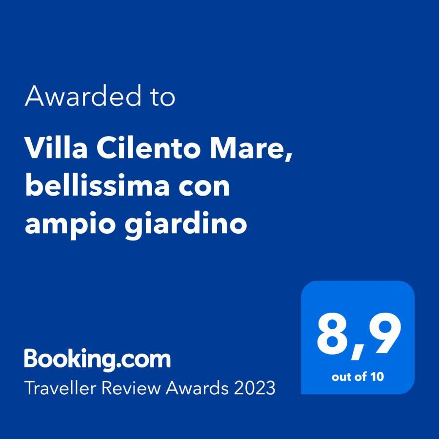Villa Cilento Mare, Bellissima Con Ampio Giardino Capitello Bagian luar foto
